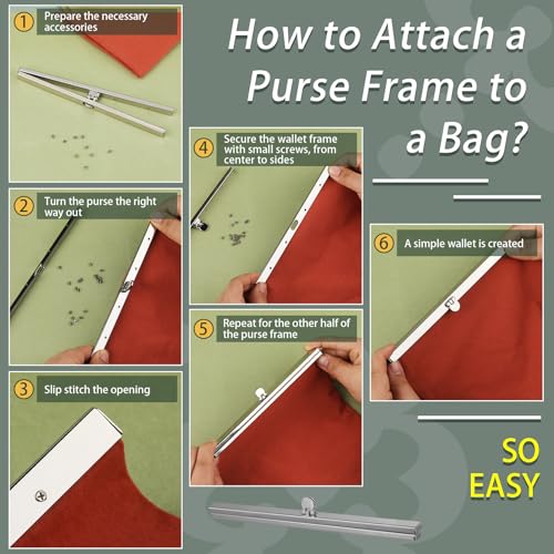 BUTUZE 6pcs Bag Clasps Purse, 4.52inches Metal Purse Frame Kiss Clasp Purse Frame, Purse Clasps for Bag Making, Metal Purse Frame Wallet Clasp, Bag Clasp for Purse Making, Bag Making - color: SILVER