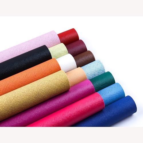Faux Leather Sheets 16PCS 8.3" x 12" (21cm x 30cm) A4 Size Synthetic Leather Fabric for Earrings Shoes Bags Bow DIY Jewelry Decoration Craft Projects (XSZ-16) - color: 16pcs Xsz-16