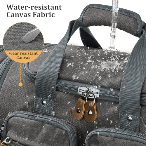 Gonex Duffle Bag for Travel, Expandable 60L Overnight Weekender Gym Bag | Water-Resistant Canvas, Wet-Dry Pocket, Luggage Sleeve, Carry-On Size, Detachable Strap, Grey - color: Grey, size: X-Large-60l