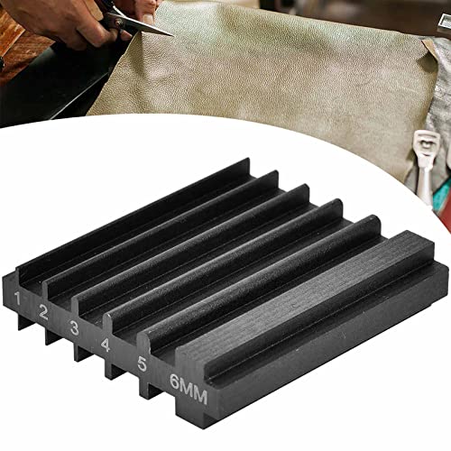 Watris Veiyi Leather Beveler Sharpen, Sharpener Guide for Cutting Head | 1.8 x 2in Steel Leather Edge Bevelers Grinding, Wide Shovel Cutting Thinner Edge Skiving Tool for DIY Leathercraf