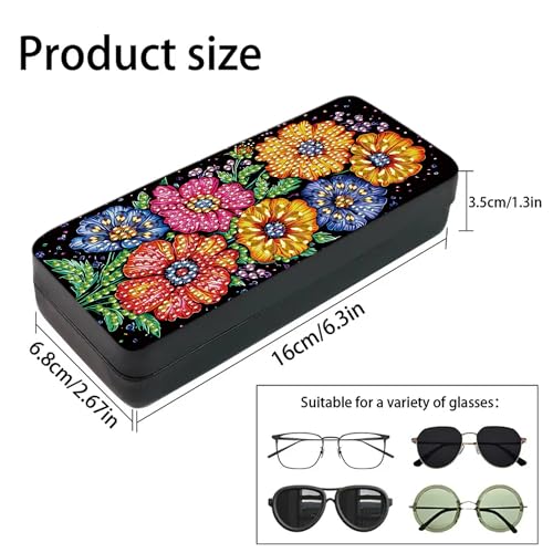 DIZAKIM 1pcs 5d Diamond Art Kits for Adults Small Diamond Painting Kit Gem Art Paint by Diamonds Dots Eyeglasses Case DIY for Beginner Women (#10) - color: #10