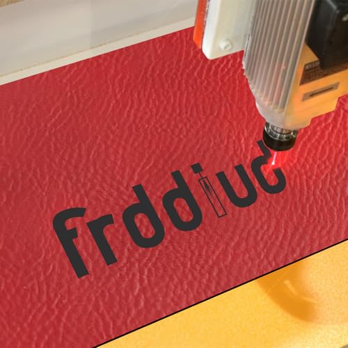 Laserable Leather Sheets, 12" x 24"Laserable Leatherette Patch(Red/Black) | CO2 Laser Engraving Supplies, Faux Leather for Crafting Tools, Leather Wallets - color: Red/Black