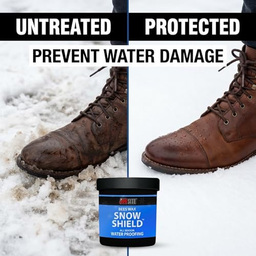JobSite Snow Shield Waterproof Beeswax - Original Formula - Leather Protector - 6 oz - color: 2 Pack