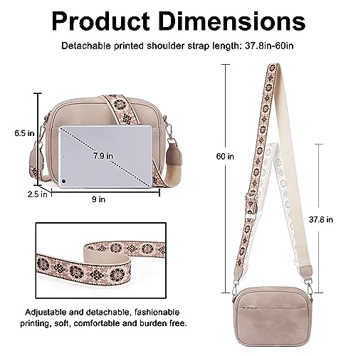 CLUCI Crossbody Bags for Women Crossbody Purses for Women Cross Body Bag Crossbody Purse with Adjustable Wide Strap | Womens Cross Body Bag Purse, Adjustable Wide Strap, Gifts for Women - color: 1-3grey