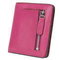 Small Leather Wallet for Women, Ladies Credit Card Holder RFID Blocking Women's Mini Bifold Pocket Purse - color: Purple Rfid Blocking
