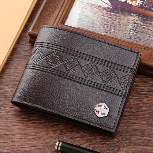 Slim Wallet for Men with Money Clip, Minimalist Wallet with Zipper, Bifold Mens Wallets with Credit Card Holder, PU Leather Men's Wallet with Coin Purse, Carteras Para Hombres (Coffee 6) - color: Coffee 6