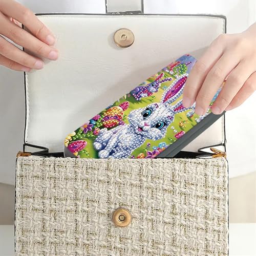 DIZAKIM 1pcs 5d Diamond Art Kits for Adults Small Diamond Painting Kit Gem Art Paint by Diamonds Dots Eyeglasses Case DIY for Beginner Women (#11) - color: #11