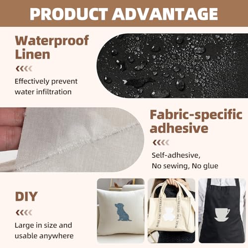 Fabric Repair Tape, Self-Adhesive Couch Patch for Furniture, Cloth | Linen, Self-adhesive, quick repair, strong stick, large size, couch repair patch, furniture repair tape, cut to size - color: Linen Dark Grey, size: 17X79 Inch