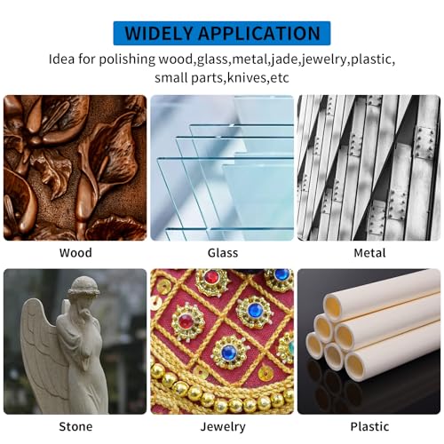 110PCS Polishing Buffing Wheel for Dremel Polishing Kit | Polishing Wheel for Dremel Tool Accessories, with 1/8" Shank Jewelry Metal Buffing Wheels