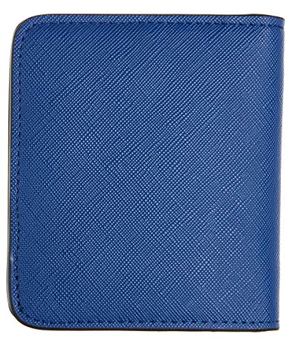 Toughergun Women’s Small Slim Leather Wallet with RFID Protection, Compact Bifold Mini Purse with Clear ID Window - color: CH Deep Blue
