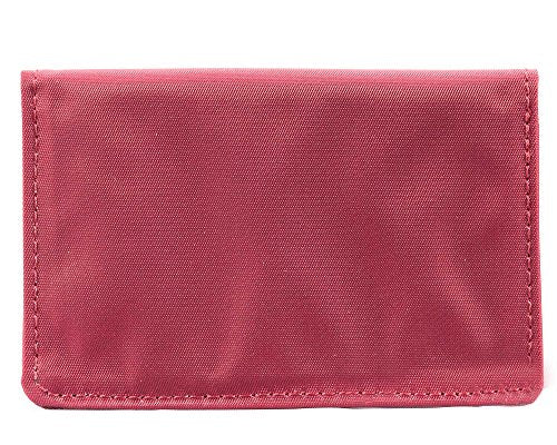 Big Skinny Card Case Slim Wallet, Holds Up to 16 Cards - color: Red