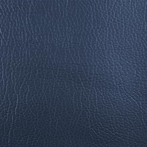 Marine Vinyl Upholstery Faux Leather Fabric, 1 Yard Navy Blue | Marine Grade Faux Leather Vinyl by the Yard, Waterproof, Soft & Durable, for Boat, Furniture Upholstery, DIY Sewing Crafts - color: Navy Blue, size: 1 Yard 55" x 36" (Pre-cut)
