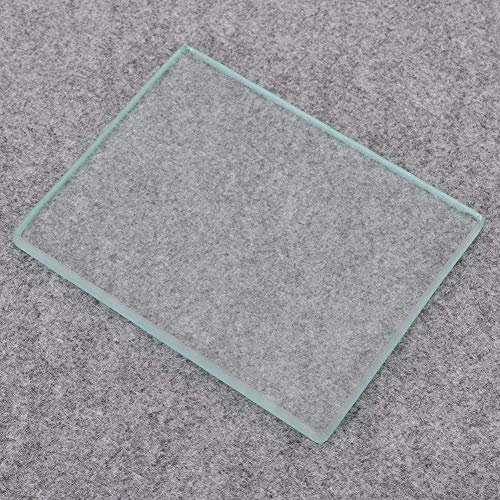Leather Polishing Tempered Glass, 130 x 100 x 8mm Burnisher Slicker Leather Craft Tools Leather Craft Tempered Glass Slicker Burnisher Board for Smoothing Polishing