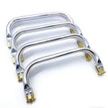 4 Pcs Metal Purse Frame 7.4" Kiss Lock Clasp Bag Frame Purse Hardware Inner Kiss Clasp Rectangle Lock for DIY Handle Bag Crafting Sewing Materials