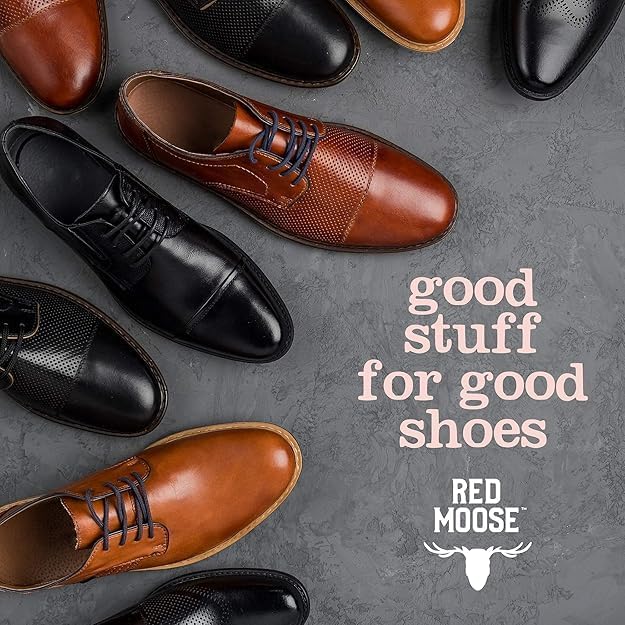 RED MOOSE Boots and Shoe Cream - Shoe Polish Kit for Leather - Shoes Shine - Made in the USA - color: Black, Brown and Neutral