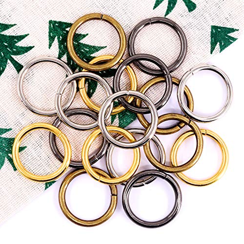 Swpeet 60Pcs Heavy Duty 1 Inch / 25mm Metal O Ring, Webbing Belts Buckle Metal Rings for for Belt Bags DIY Accessories Keychains Belts and Dog Leash - Sliver, Bronze, Gold, Gun-Black (Metal O Ring) - style: Metal O Ring