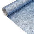 Sky Blue 11.8X 53 Inch (30 x 135 cm) Sparkly Superfine Glitter Leather Rolls Shiny Faux Fabric Canvas Perfect for Craft DIY Handmade Projects Patchwork Bow Earring Craft Key Chain - color: Sky Blue
