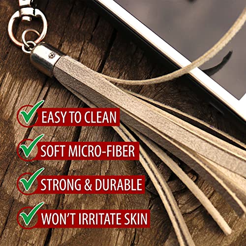 Mandala Crafts 5mm Cream Faux Suede Vegan Leather, Jewelry Making | 50 Yards Durable Flat Leather Strings, Laces & Strips for Bracelets, Necklaces, Braiding, Dream Catchers Supplies & Chokers - color: Cream, size: 5mm 50 Yards