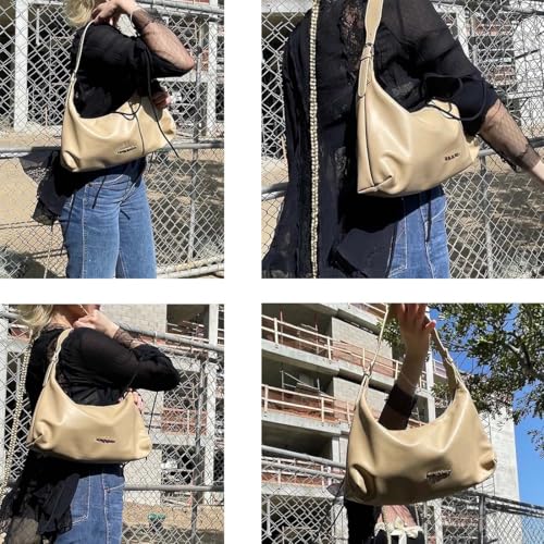 Montana West MEDIUM Shoulder Purses for Women Crescent Hobo Bags Trendy Purses - color: 073-tan