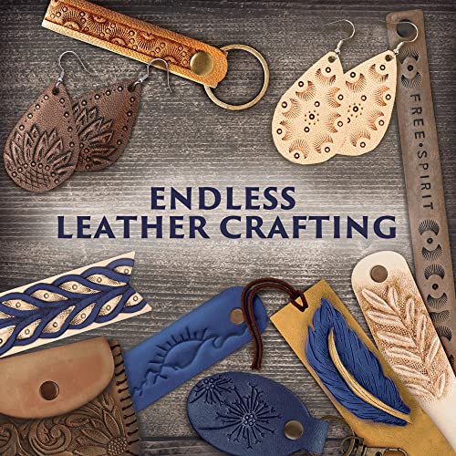 ArtSkills Leather Working Kit for Beginners with Tools, Dyes, and Stamps | 64pc Leather Craft Kit - Gift for Teens and Adults