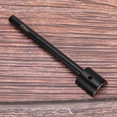DIY Leather Semicircle Punch Cutter, Half Round Corner Belt End Tool for Leather Sewing, Crafts, Wallet and Bag Making, 20mm Black