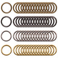 1 inch 25mm Metal Belt Buckle Hardware Assortment Webbing Strap Loops Clasp for Belt Craft DIY Accessories - style: O Rings