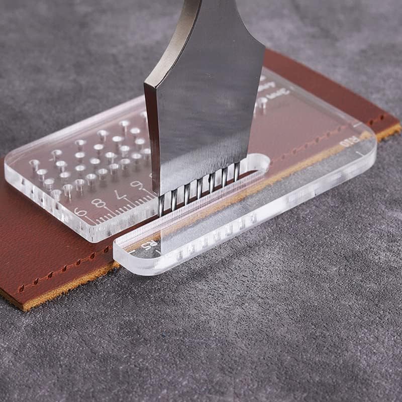 Leather Craft Punching Tools Leather Stitching Aid Plate Perforation and Protecting Leather Surface Leathercraft Accessories