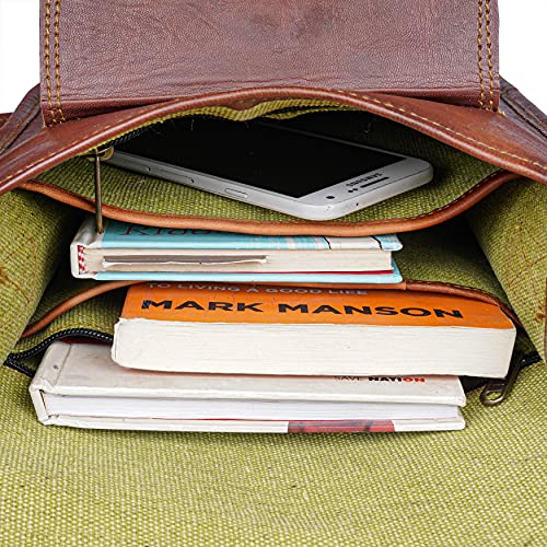 11 inch Small Crossbody Shoulder Genuine Leather iPad/Tablet Vintage Messenger Bag For 10.5 inch iPad Pro for Women & Men - style: Retro