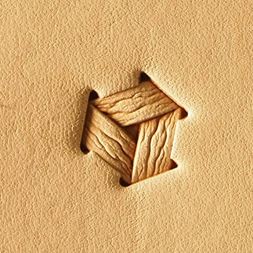 DandS ltd Leather Stamp Tool, Basket Weave, Professional Steel Craft Tool for Leatherworking, Embossing, Carving & Stamping Leather Projects, Belts Wallets & DIY Projects Compatible with Mallet #523B - color: Basket weave 0.55" x 0.55"