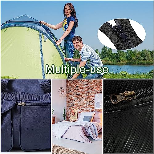 #5 Zipper Repair Kit Replacement Slider: YZSFIRM 12 Pcs Zipper Slider Replace Metal Plastic and Nylon Coil Zippers - Fix a Zipper Bottom Stop End and Top Stop - color: 48 Pcs Zipper Slider