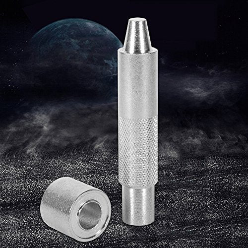 Eyelet Hole Punch Tool Walfront 4/12/14/17/20 mm Carbon Steel Silver Manual 14 mm Hole Punch 1 Hole 20 Sheets - size: 1200# 14mm