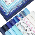 16 Piece 8x6 Inch Contrast Color White Blue Royal Blue Series Faux Leather Fabric Sheets Include Litchi Fine Chunky Glitter Patent Mermaid Scale Panda Flamingo Pattern for Leather Earring Bows Making - color: White Blue Royal Blue Series
