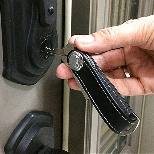 Compact Key Holder - Stylish & Practical Pocket Key Organizer With Secure Locking Mechanism. (Red)