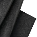 Marine Vinyl Fabric Faux Leather Upholstery, 1mm Thick, Waterproof & UV Resistant, Cotton Backing, Boat, Automotive, Crafting & Outdoor Pleather – 12" x 54" (1 FT), Black - color: Black, size: 1FT(12"x 54")-Rolled