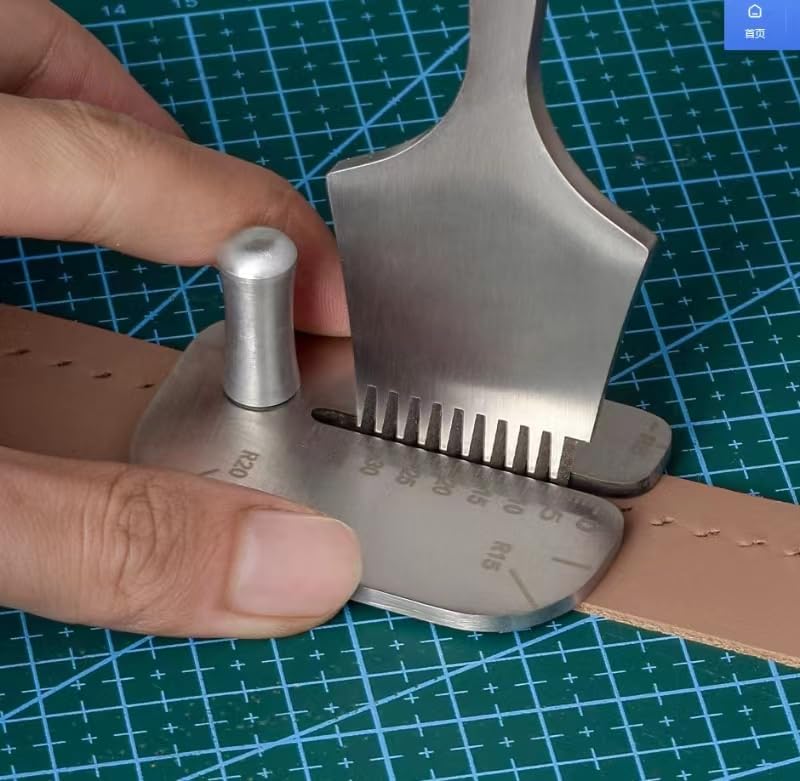 Leather Sewing Aid Tool, Constructed from Durable Stainless Steel, Serves as a Guide for Precise Punching, Equivalent to a Diamond Lace Chisel or Pricking Iron, Ideal for LeatherCraft Projects