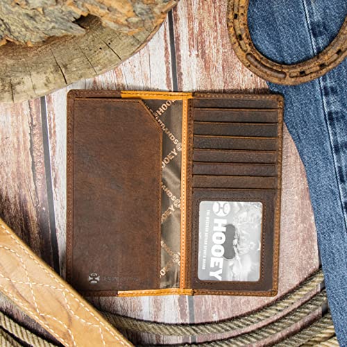 HOOEY Leather Men’s Western Rodeo Wallet (Grayson - Brown/Tan) - color: Grayson - Brown/Tan