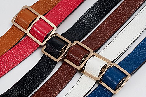 VanEnjoy Full Grain Genuine Leather Adjustable CrossBody Strap Replacement for Bag Purse, 0.7" Wide,26-51" Long - color: Coffee
