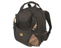 CLC Work Gear 1134 Carpenter's Tool Backpack, 44 Pockets, Padded Back Support, Black - style: 44 Pocket Tool Backpack